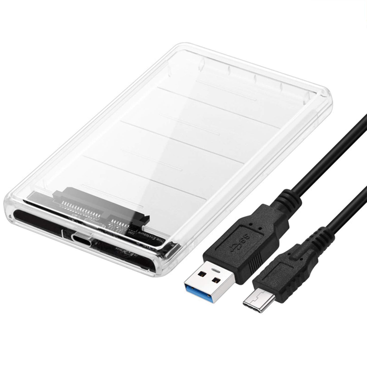 LAPTOP TRANSPARENT SATA CASING 2.5 INCH 3.0 TYPE C (00173)