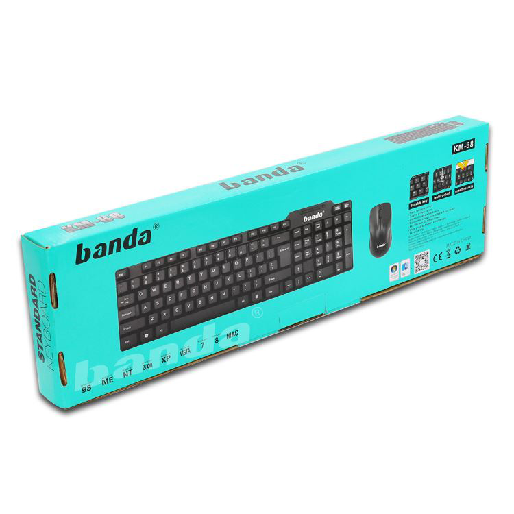 BANDA WIRED COMBO KEYBOARD+MOUSE MODEL- KM-88 (00159)
