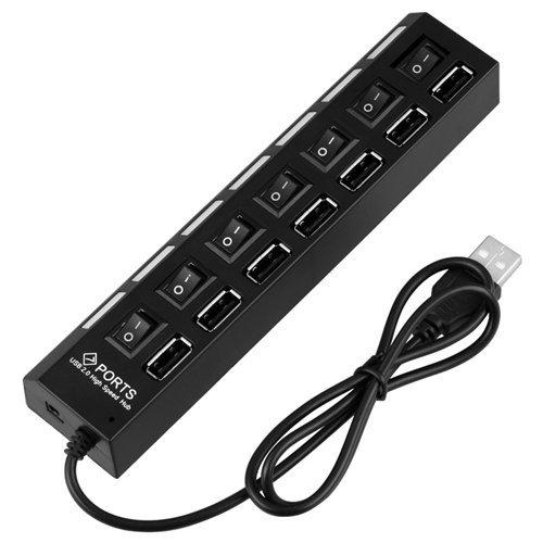 TECHJI USB HUB 7+7 SWITCH (00174)