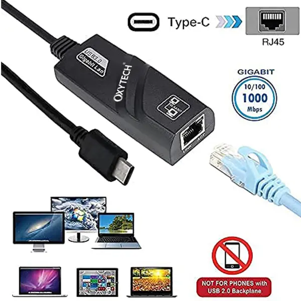 Oxytech TYPE C TO GIGA LAN 3.0